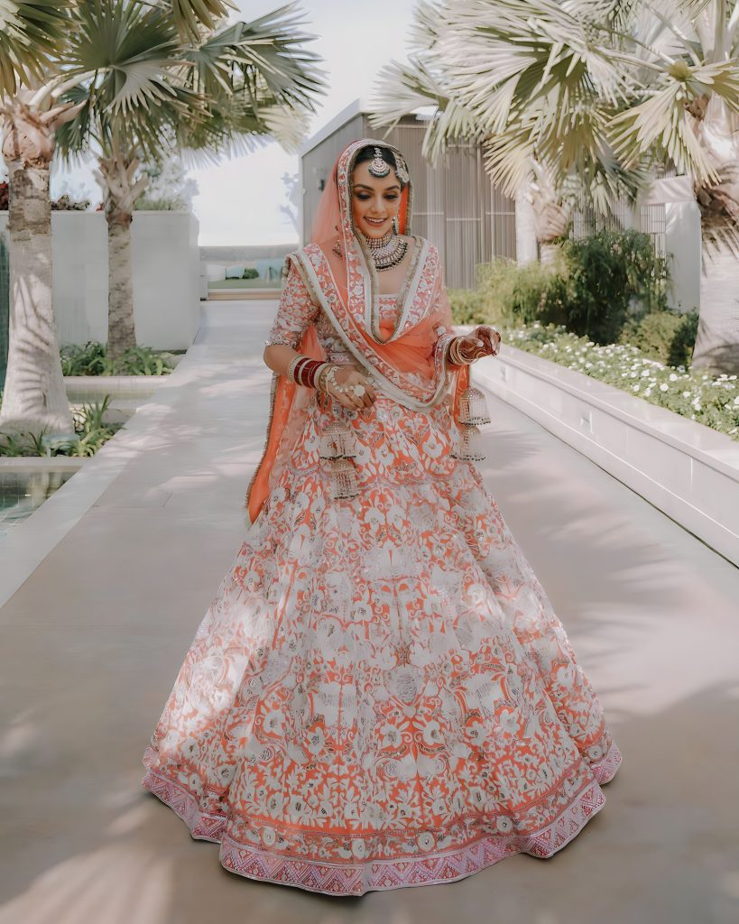 20+ Brides Who Wore Offbeat Manish Malhotra Lehengas | WedMeGood