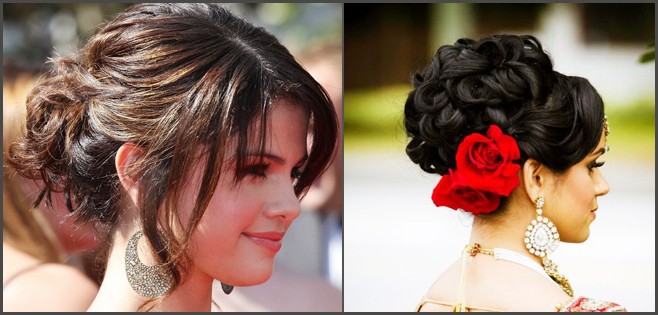 50+ Bridal Bun Hairstyles for Red Lehenga