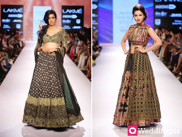 Black color Lehenga.weddingplz