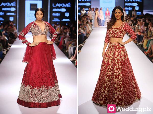 Red Color Lehenga.weddingplz