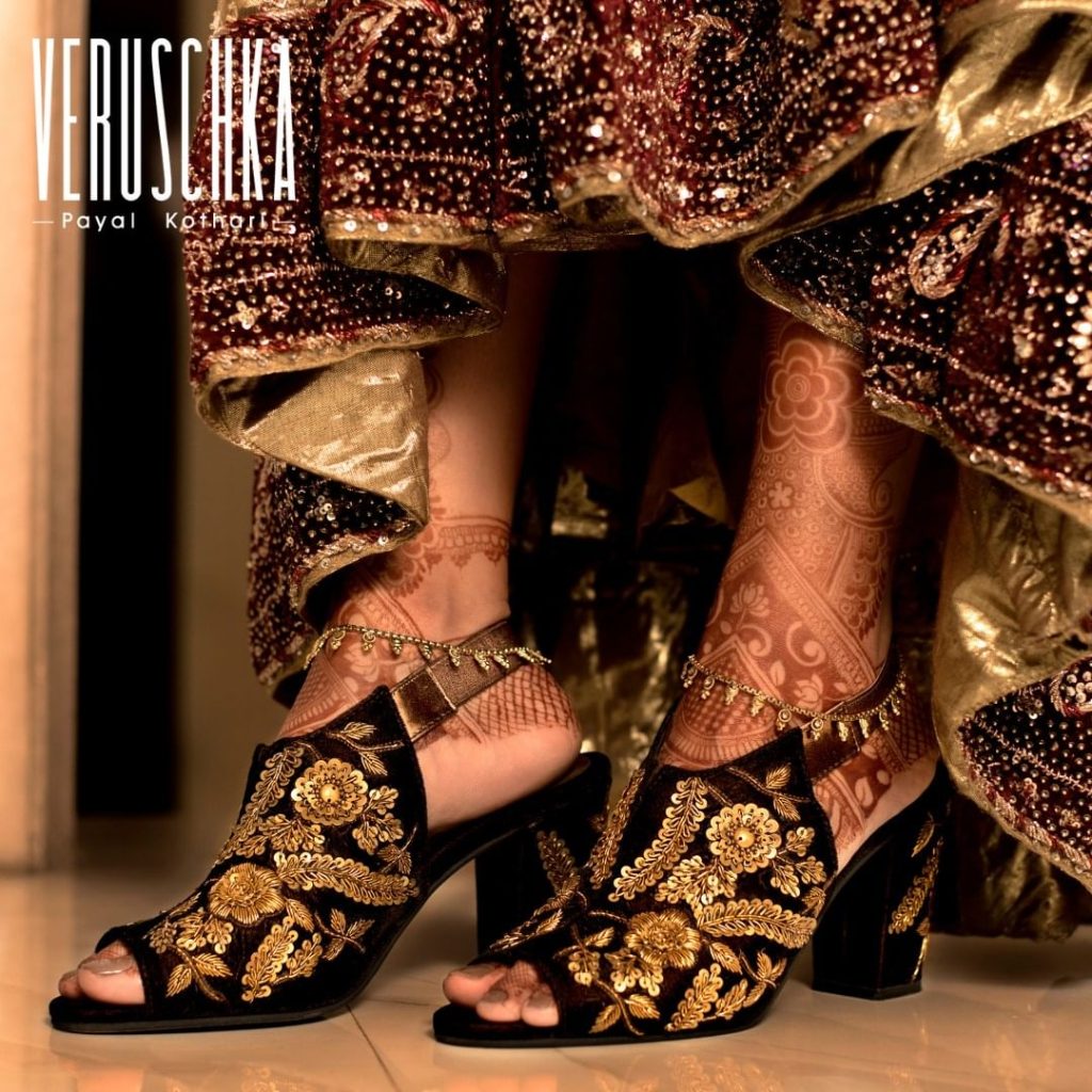 Buy High Heel Bridal Sandals from Golden Footwear, New Delhi ... | Bridal  sandals, Buy high heels, Event shoes