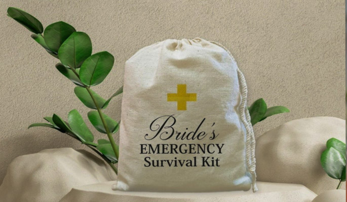 Wedding Day Emergency Kit Bride/bridesmaids Day of Wedding Oh Sht Kit 