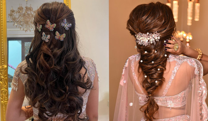 Hairstyle With Saree For Long Hair,10 मिनट के अंदर बन जाएगा ये Hair Style,  आपके साड़ी लुक को बनाएगा सबसे अलग - newly married women must try these easy  hairstyle with saree
