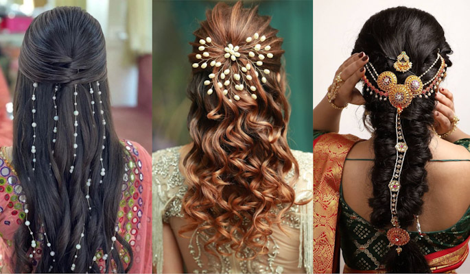 𝕍𝕊 𝕙𝕒𝕚𝕣 𝕒𝕟𝕕 𝕞𝕒𝕜𝕖𝕦𝕡 💄 on Instagram: “Beautiful bride Vigi… | Indian  wedding hairstyles, South indian wedding hairstyles, South indian bride  hairstyle