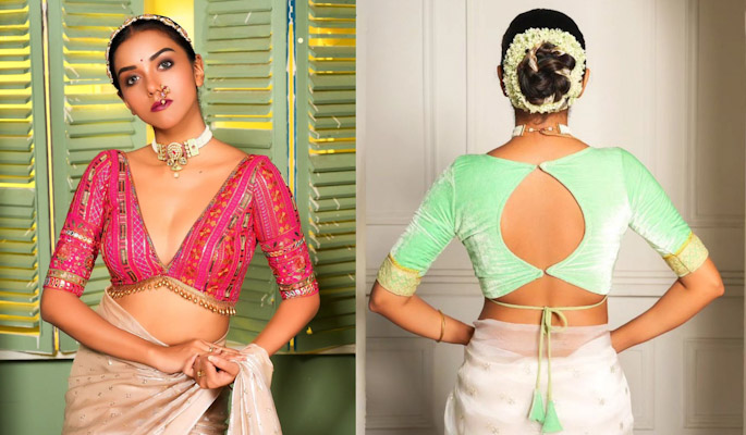 Top 5 Backless Blouse Designs for Sarees! Check Them Out! – Beatitude