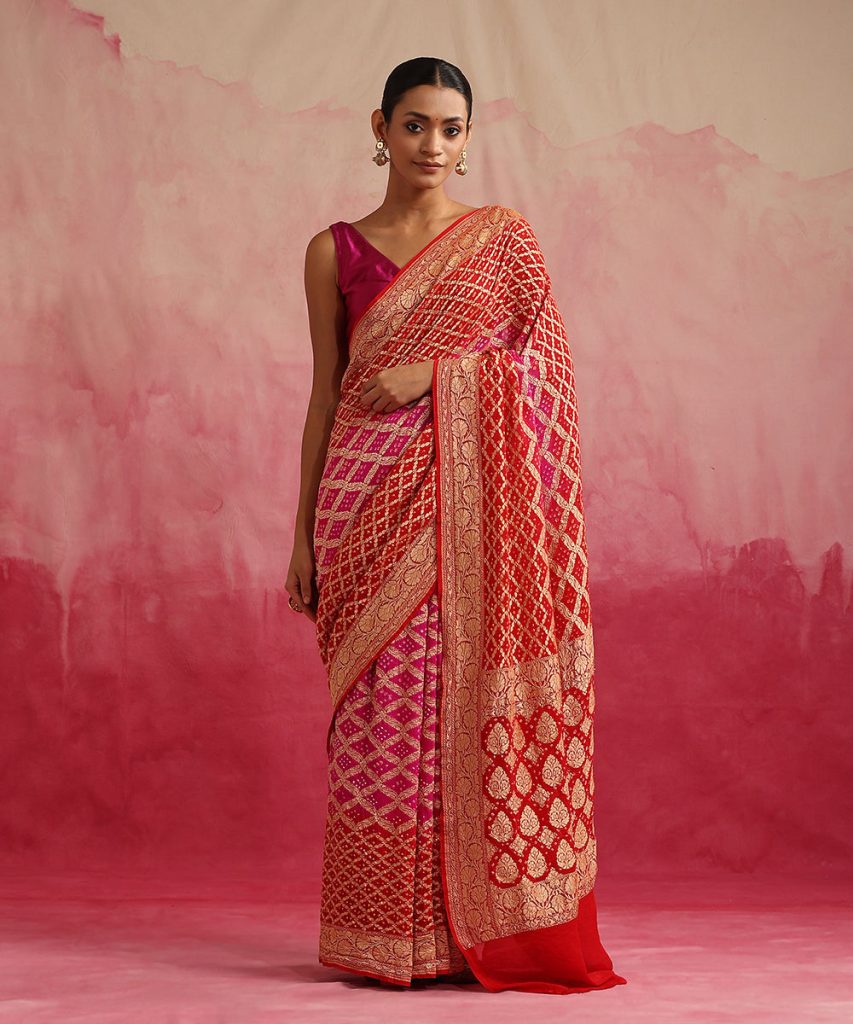 Red Banarasi sarees: Epitome Of Grace And Beauty, Weddingplz