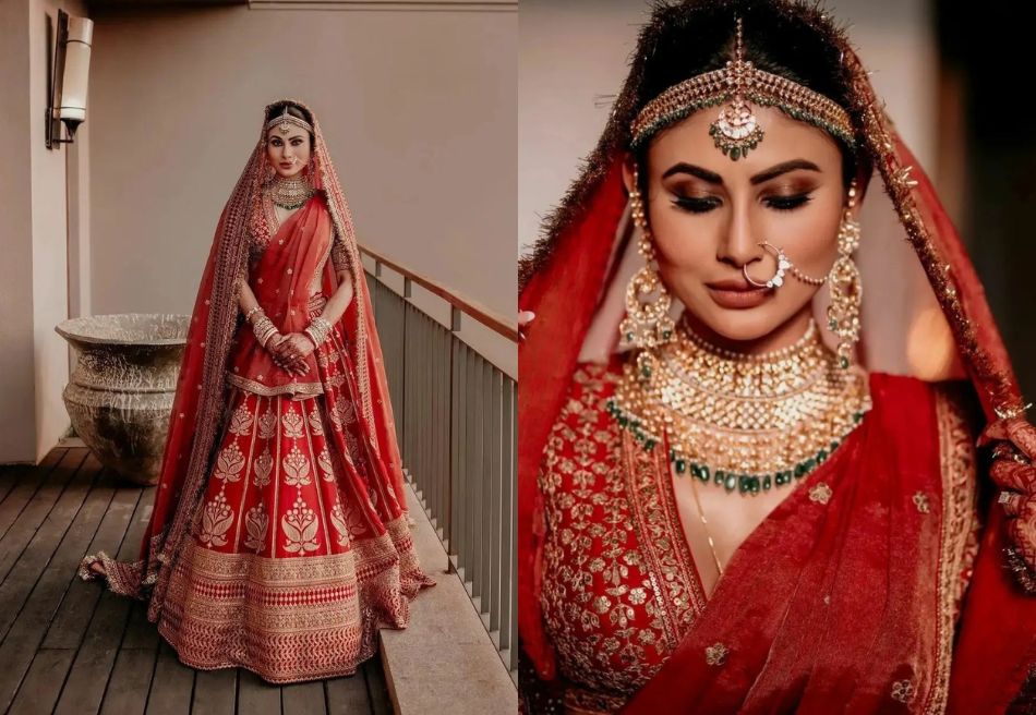 Red Bridal Lehenga – Aayushi Pathania Jaipur