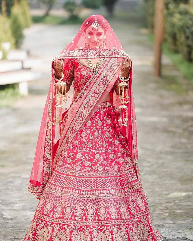 Pakistani, Indian Bridal Dress in Red - Etsy