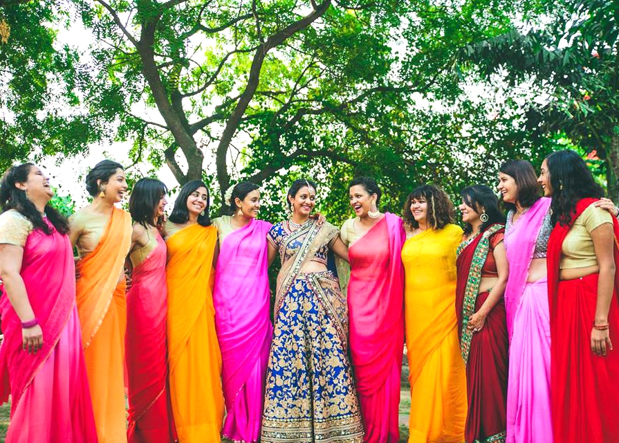  Bridesmaids Smiling Pics