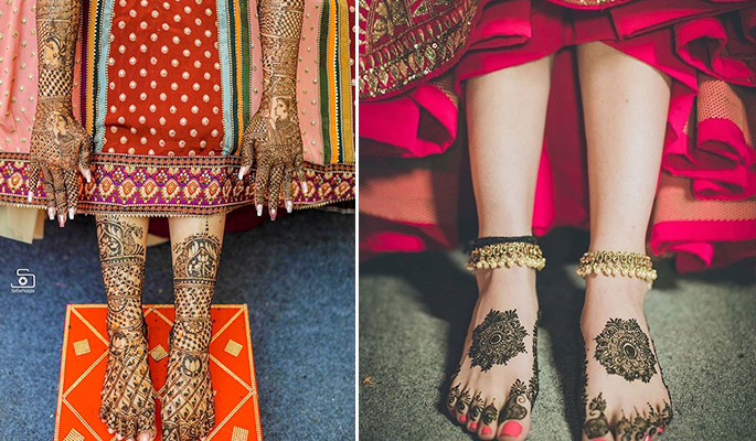 Stunning Side Leg Mehndi Designs For The Fashionista In You | HerZindagi