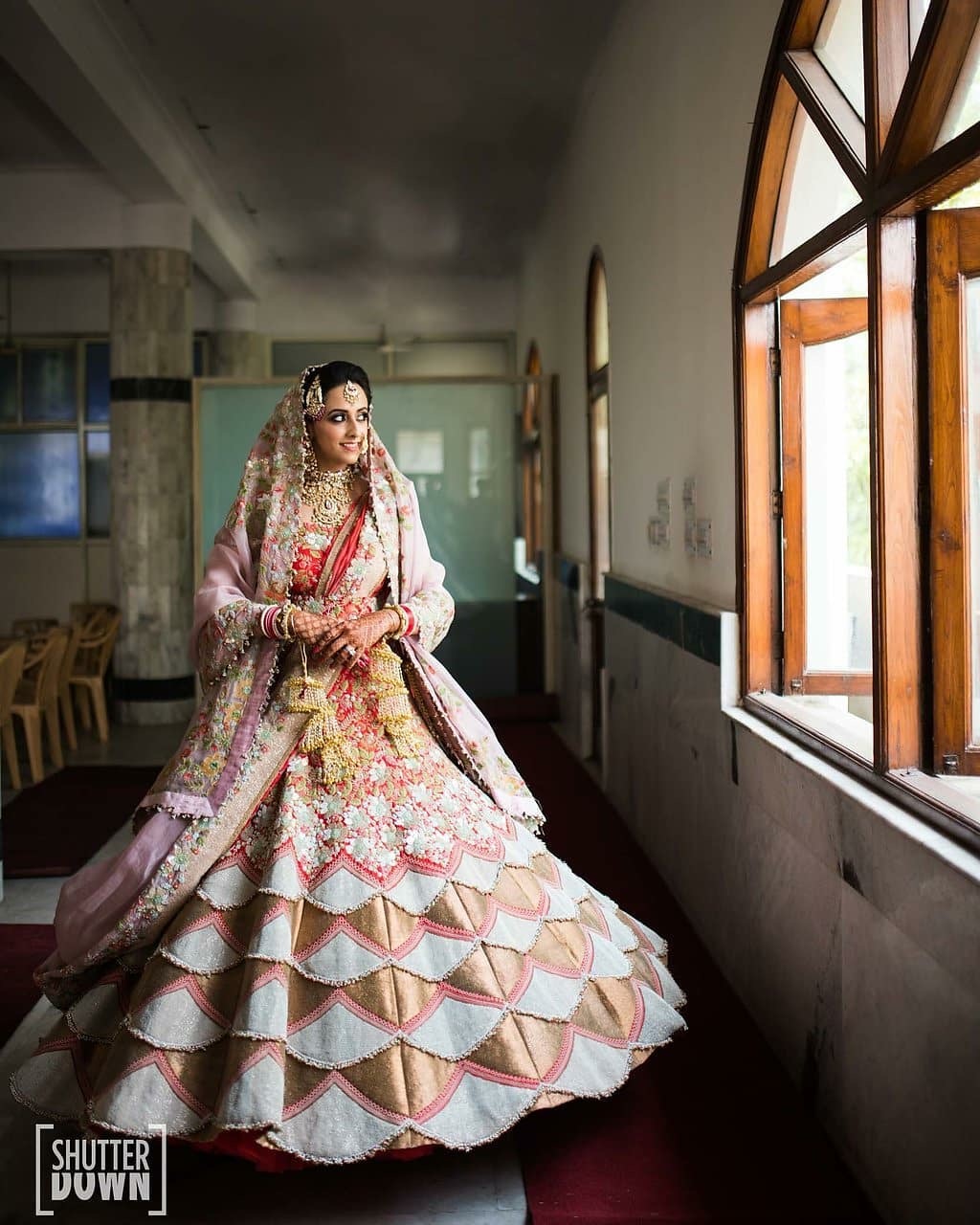 Stunning Instagram Captions For Red Bridal Lehenga