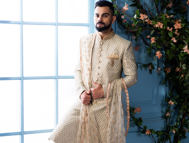 Azure Embroidered Sherwani | Indian fashion, Sherwani groom, Sherwani