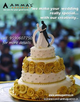Buttercream Cake with Sugar Flowers for Your Loving Amma